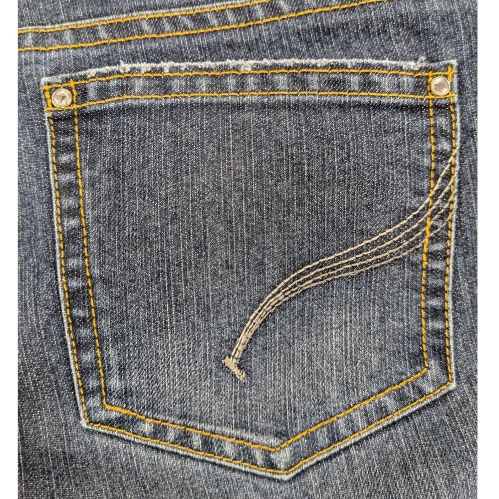 Gloria Vanderbilt Jeans Womens 12 Med Wash Bootcut Hi-Rise Embellish Denim Flare - Picture 7 of 11